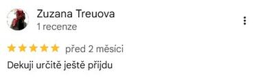 Reference ke kurzu: Masáž lávovými kameny od Zuzana Treuova - Google Recenze