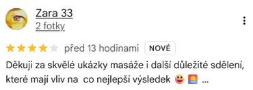 Reference ke kurzu: Ajurvédská masáž - tradiční indická masáž od Zara 33 - Google Recenze